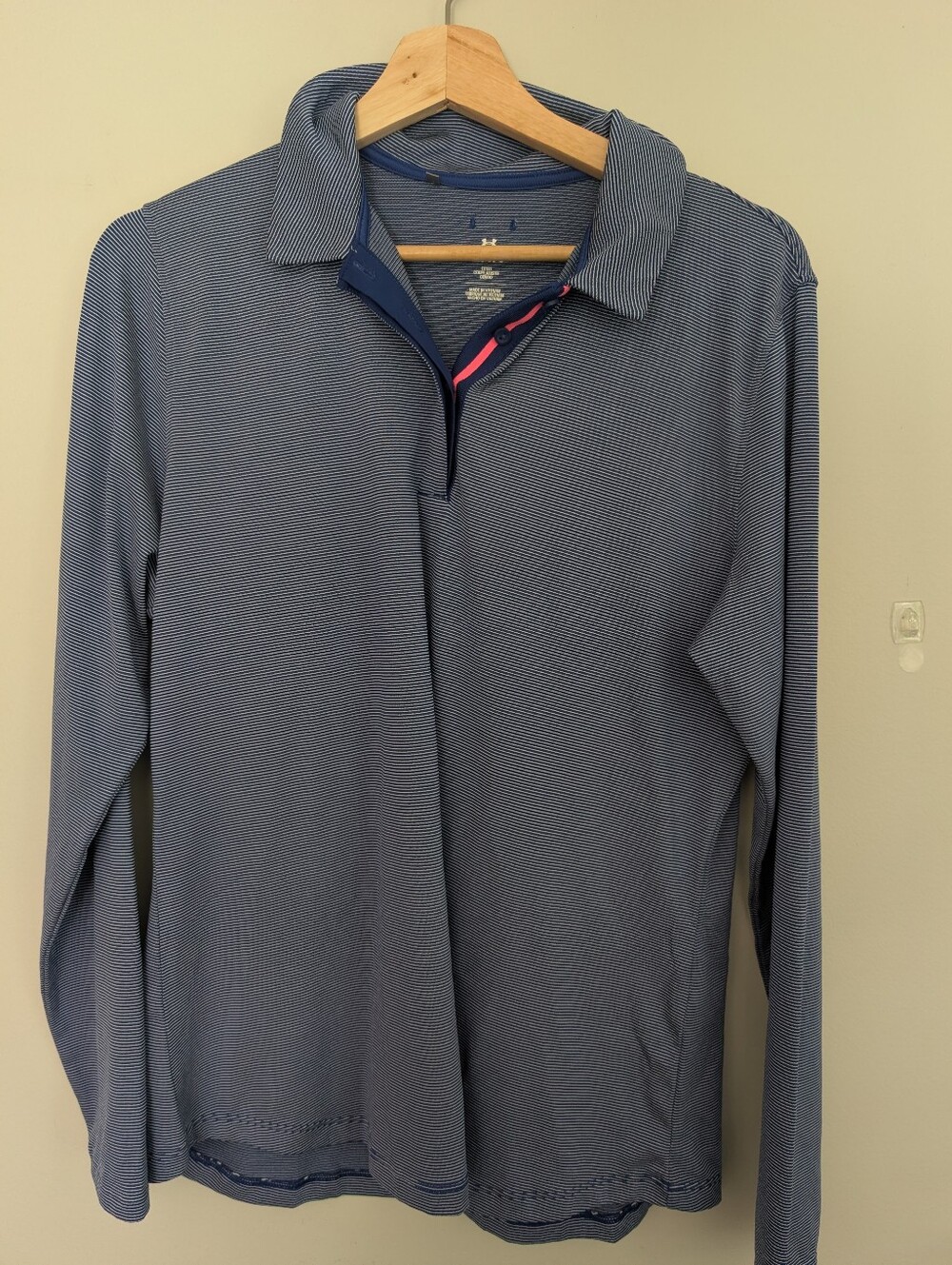 Under Armour Long Sleeve Striped Performance Polo